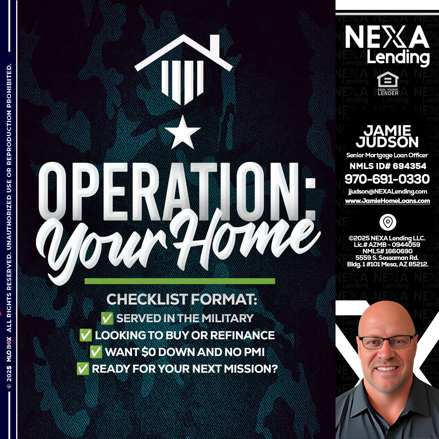 OPERATION YOUR HOME - Jamie Judson -Senior Mortgage Loan Officer