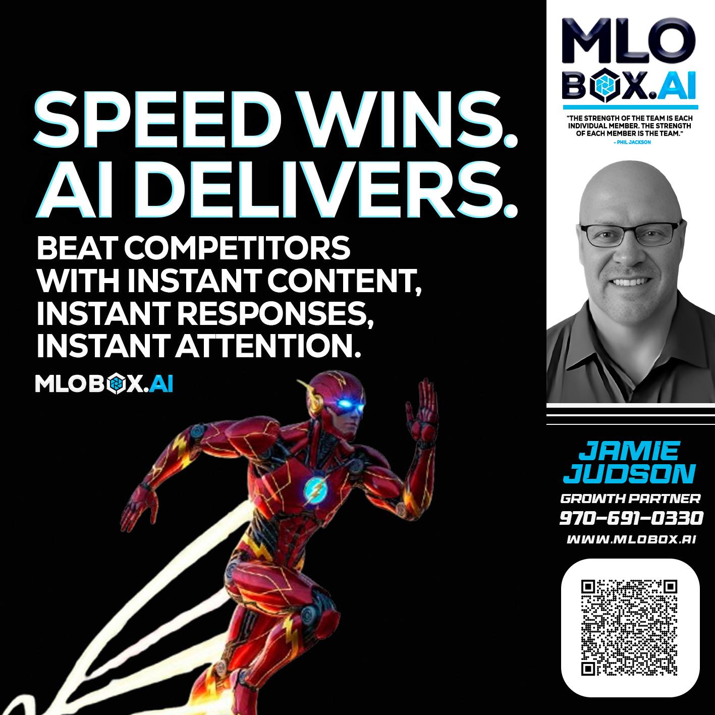 SPEED WINS - Jamie Judson -Senior Mortgage Loan Officer