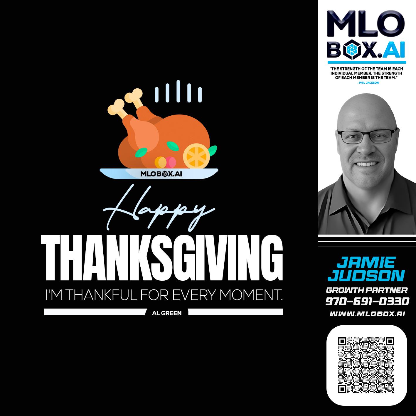 HAPPY THANKSGIVING - Jamie Judson -Senior Mortgage Loan Officer