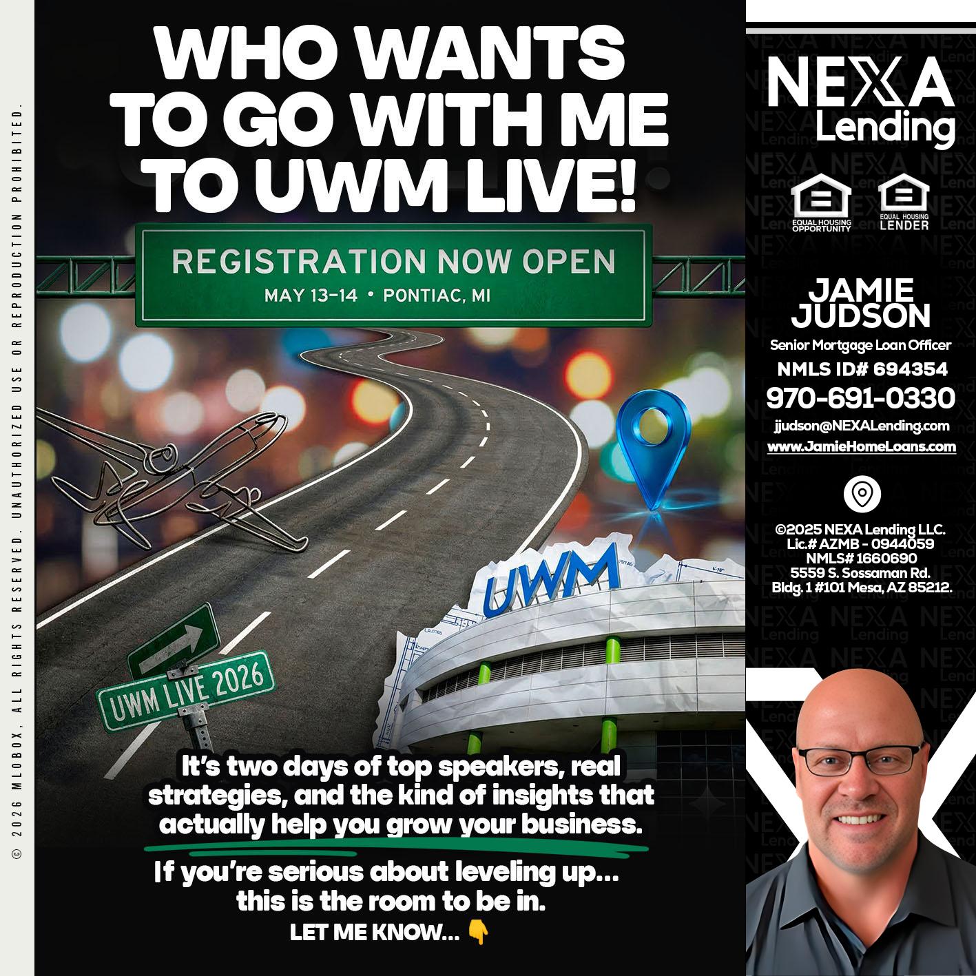 WHO WANTS - Jamie Judson -Senior Mortgage Loan Officer