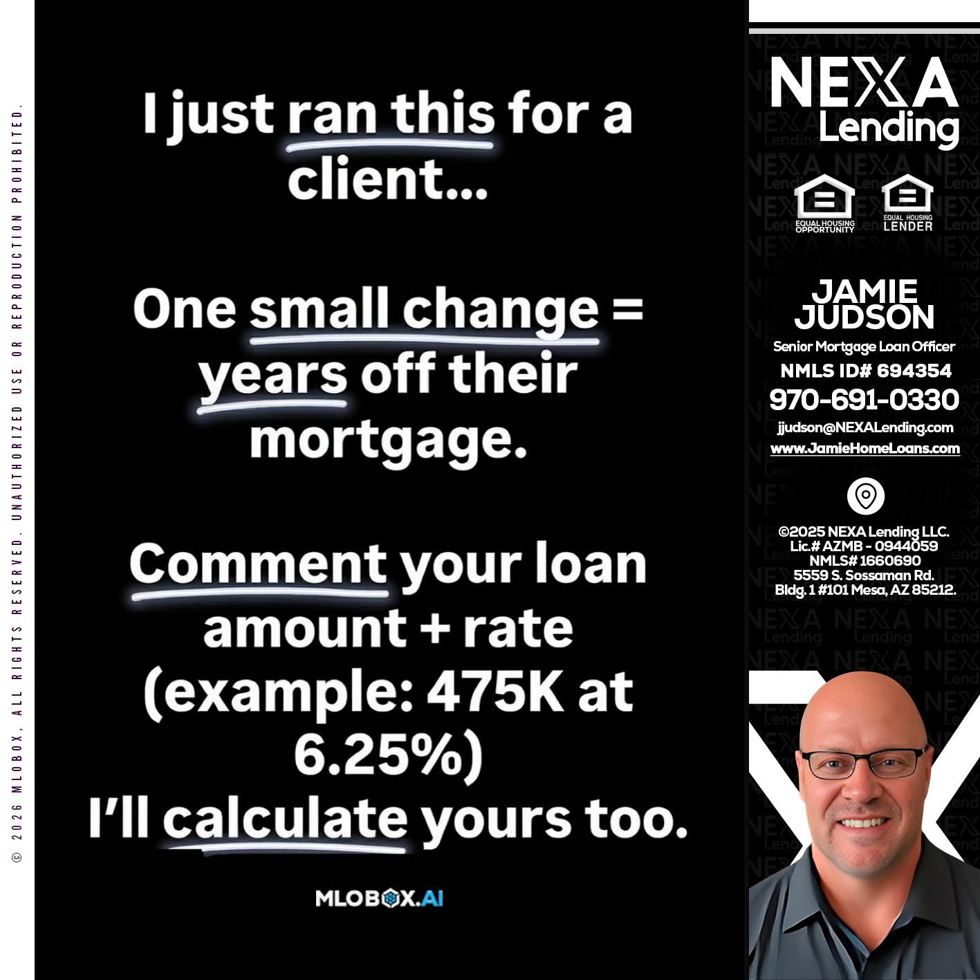 I JUST RAN - Jamie Judson -Senior Mortgage Loan Officer