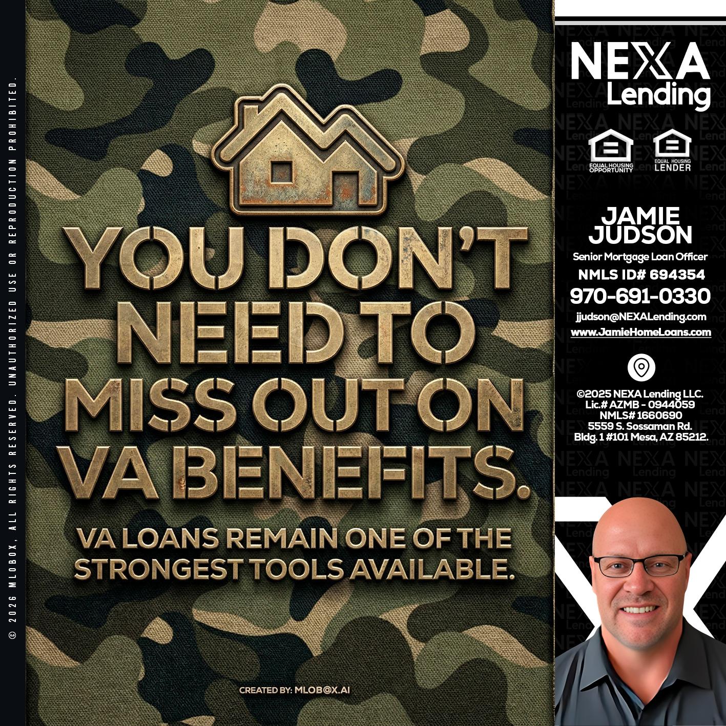 you don't need - Jamie Judson -Senior Mortgage Loan Officer
