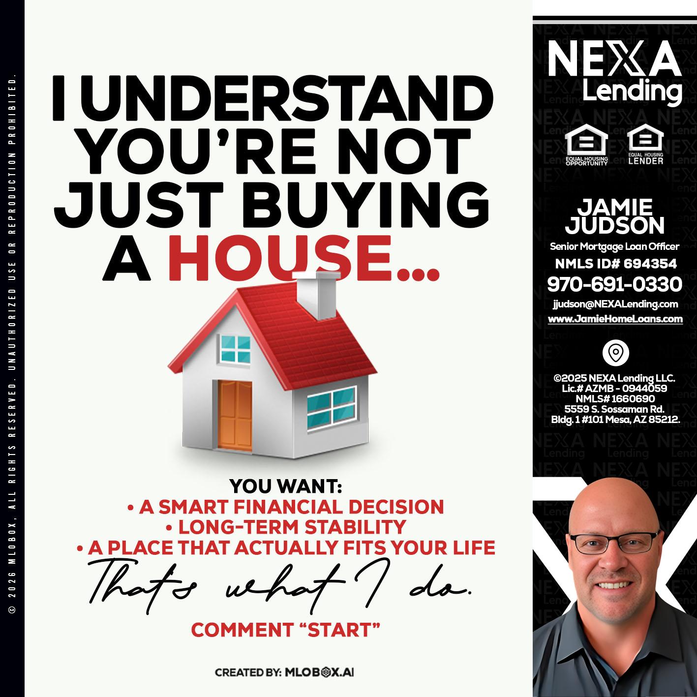 I UNDERSTAND - Jamie Judson -Senior Mortgage Loan Officer
