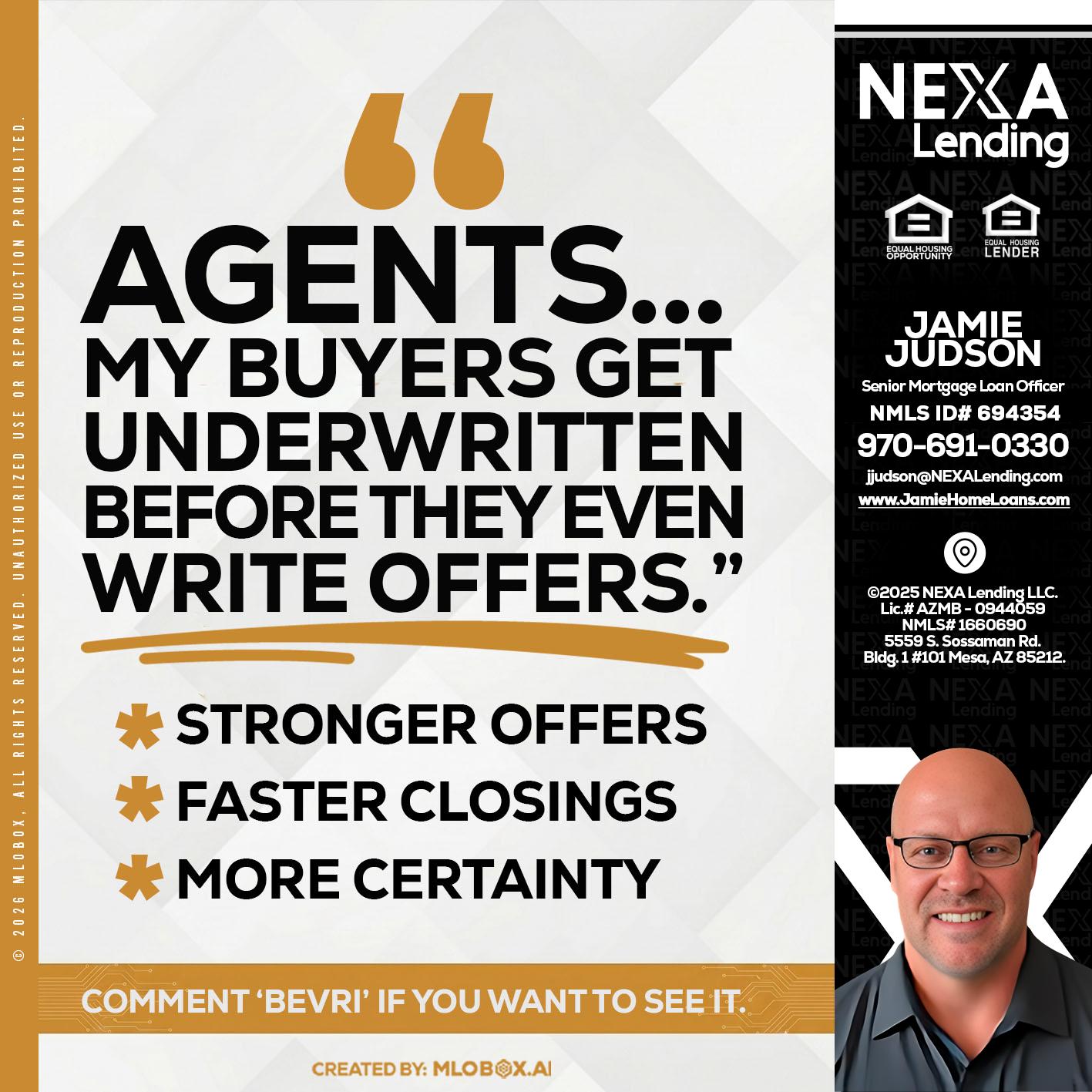 agents - Jamie Judson -Senior Mortgage Loan Officer