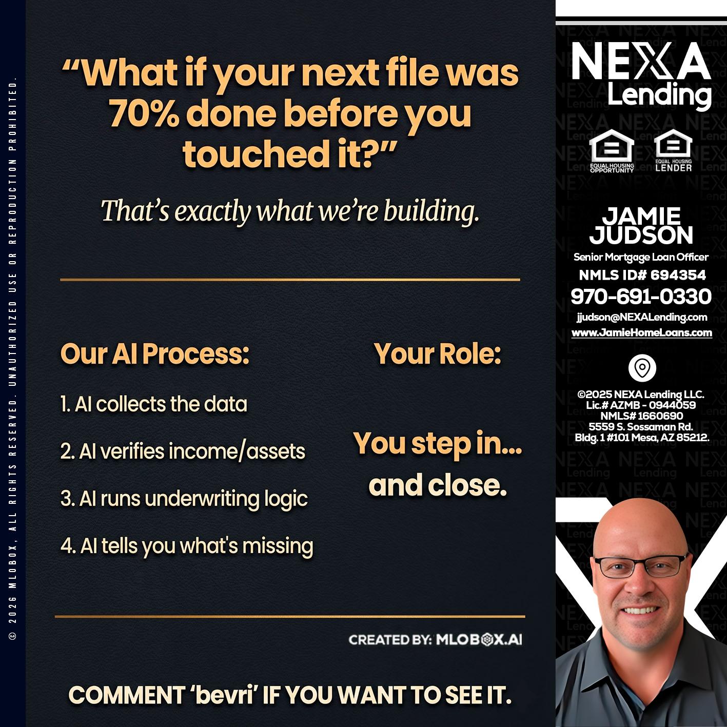 WHAT IF YOUR - Jamie Judson -Senior Mortgage Loan Officer