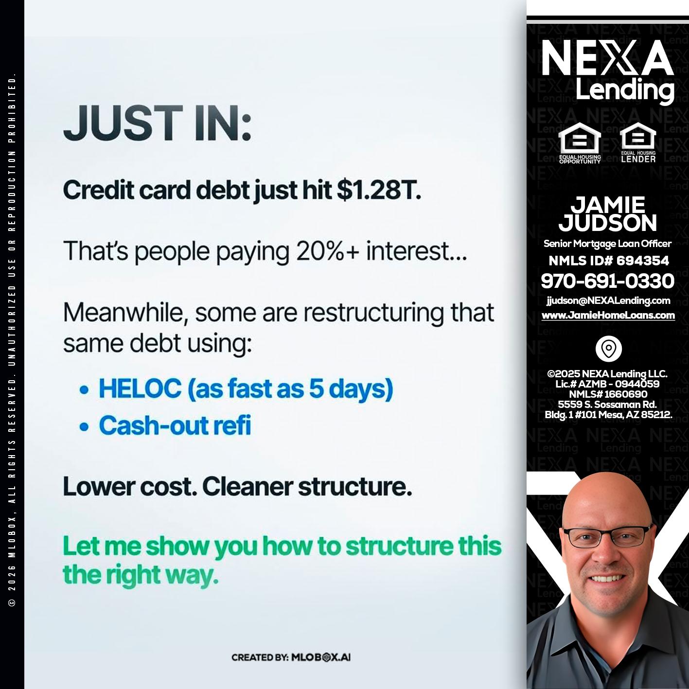 JUST IN - Jamie Judson -Senior Mortgage Loan Officer