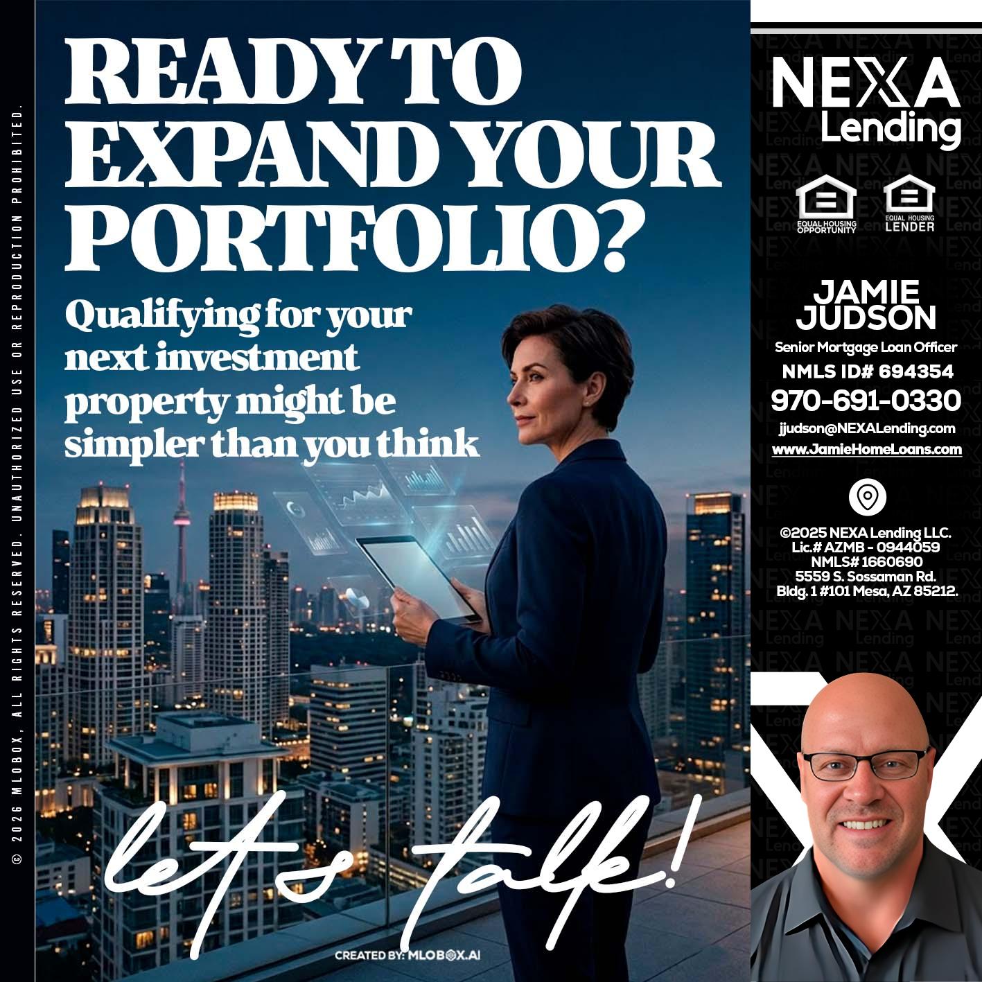 READY TO EXPAND - Jamie Judson -Senior Mortgage Loan Officer