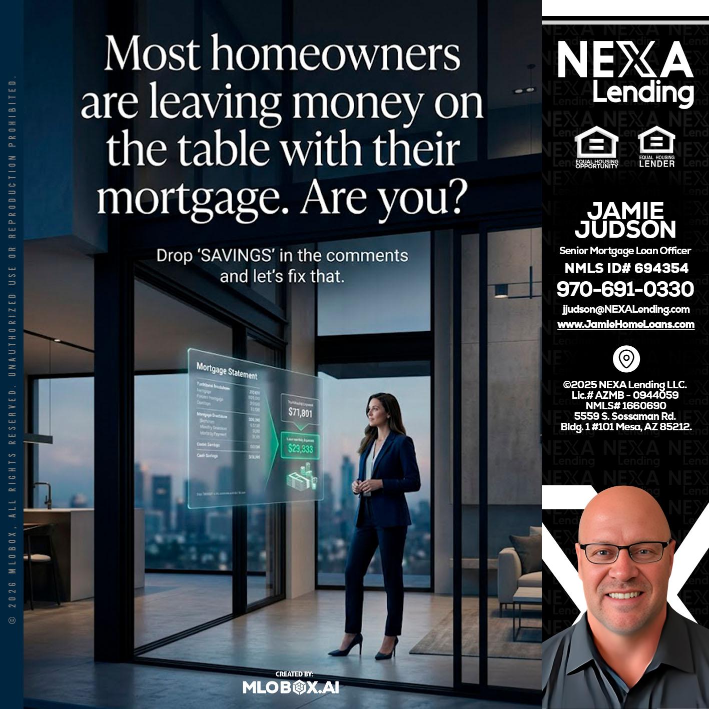 MOST OWNERS - Jamie Judson -Senior Mortgage Loan Officer