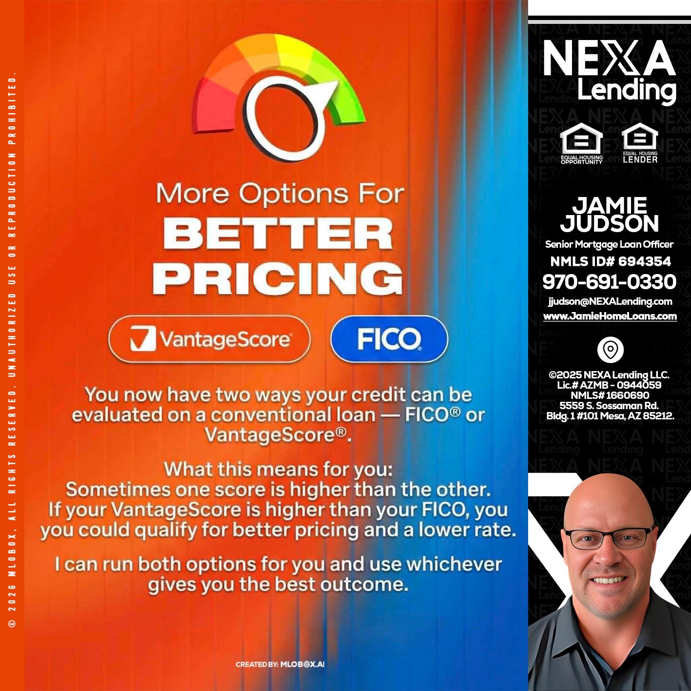 BETTER PRICING - Jamie Judson -Senior Mortgage Loan Officer
