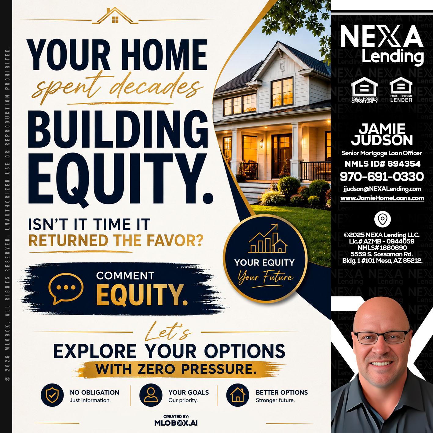 building equity - Jamie Judson -Senior Mortgage Loan Officer
