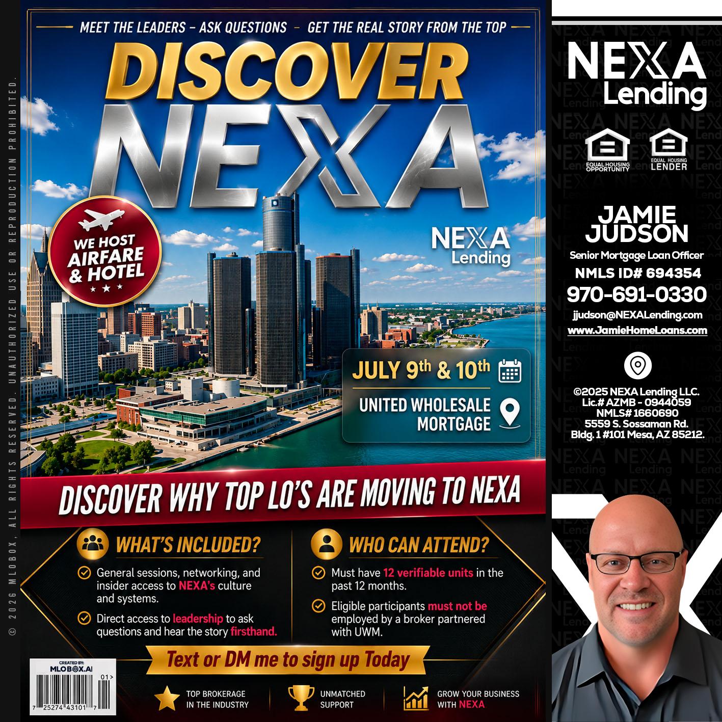 DISCOVER NEXA - Jamie Judson -Senior Mortgage Loan Officer