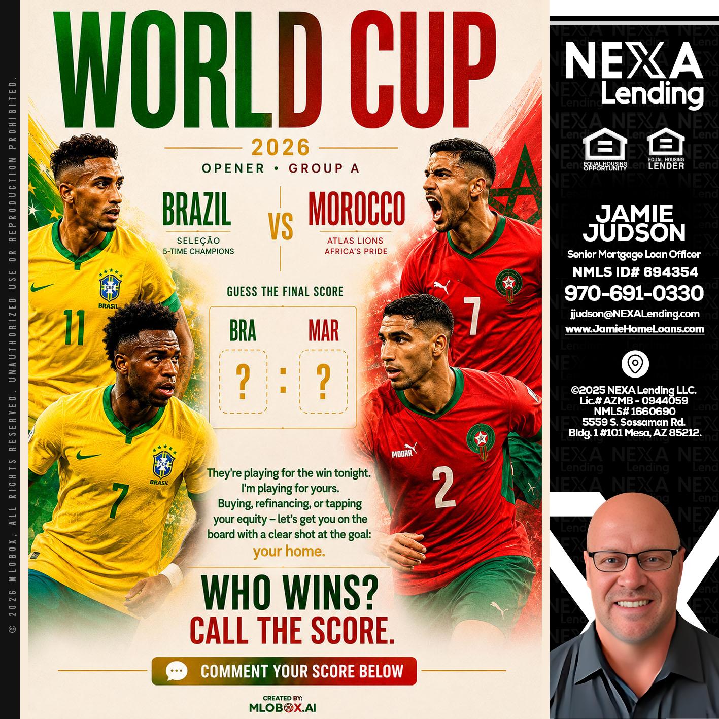 WORLD CUP - Jamie Judson -Senior Mortgage Loan Officer