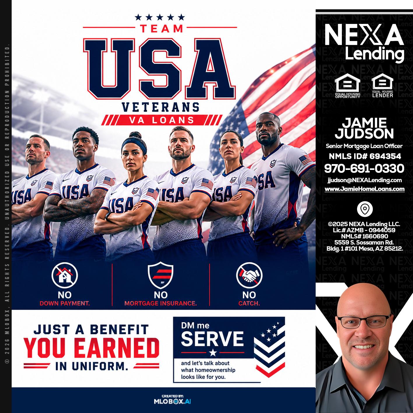 USA TEAM - Jamie Judson -Senior Mortgage Loan Officer