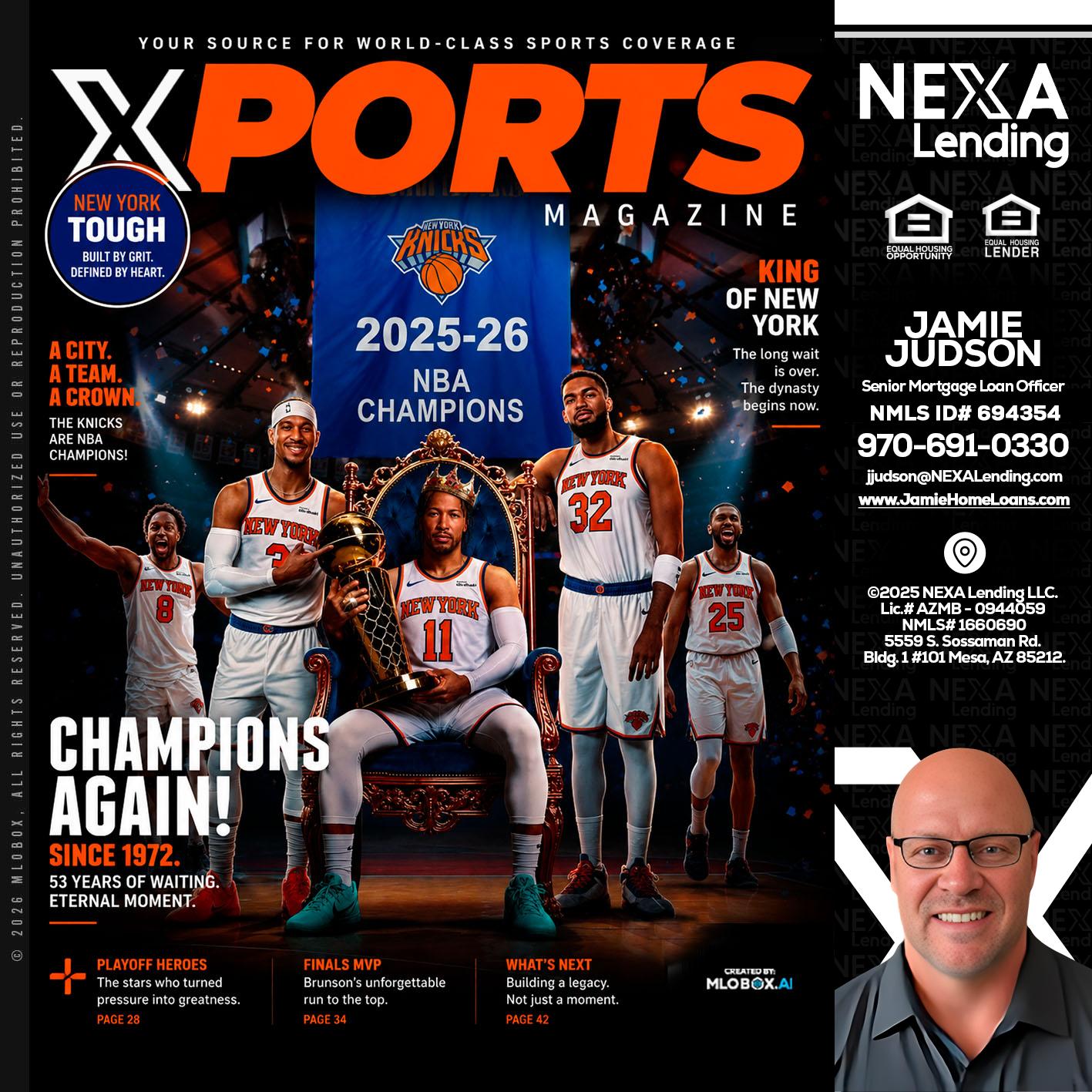 XPORTS MAGAZINE - Jamie Judson -Senior Mortgage Loan Officer