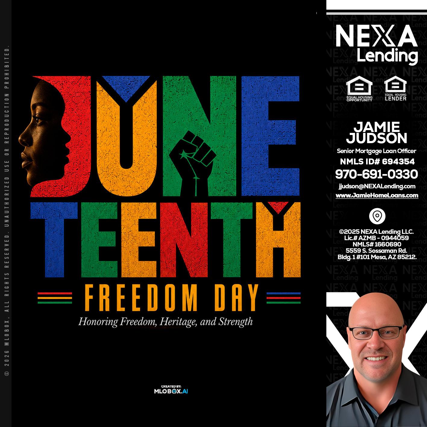 Juneteenth - Jamie Judson -Senior Mortgage Loan Officer