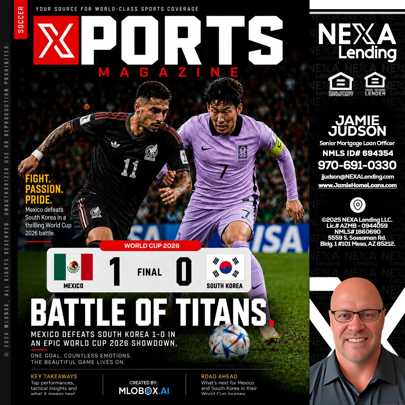 XPORTS MAGAZINE - Jamie Judson -Senior Mortgage Loan Officer