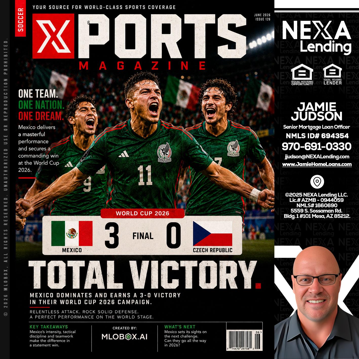 World Cup 2026 MEX 1-0 CZECH - Jamie Judson -Senior Mortgage Loan Officer