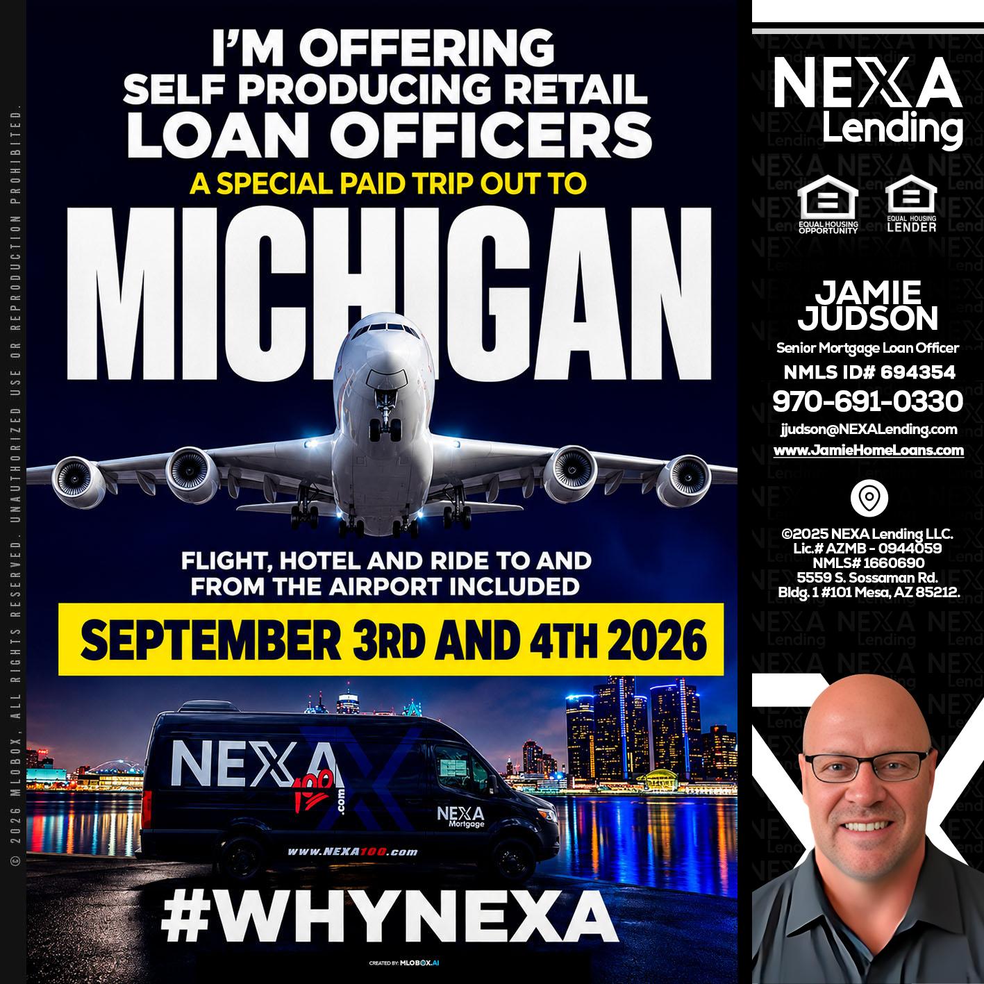 MICHIGAN - Jamie Judson -Senior Mortgage Loan Officer