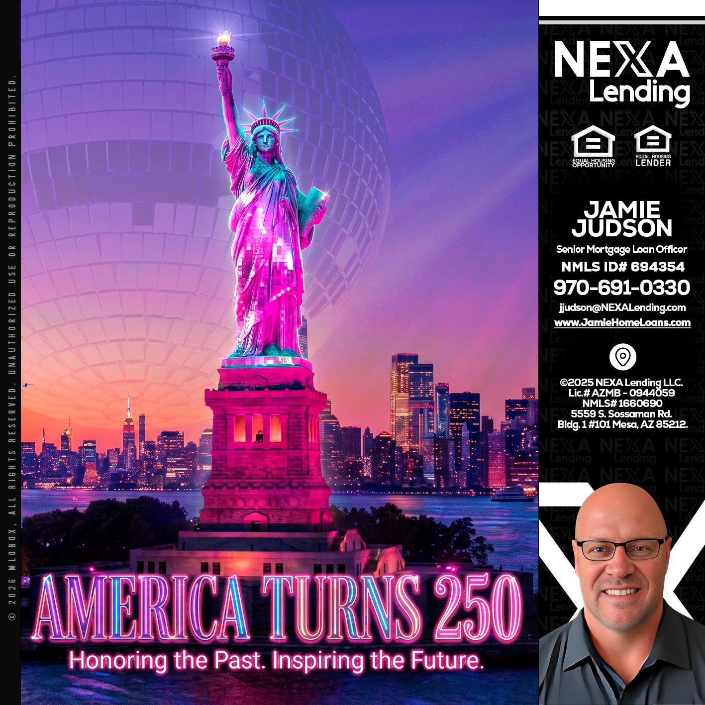 AMERICA TURNS 250 - Jamie Judson -Senior Mortgage Loan Officer