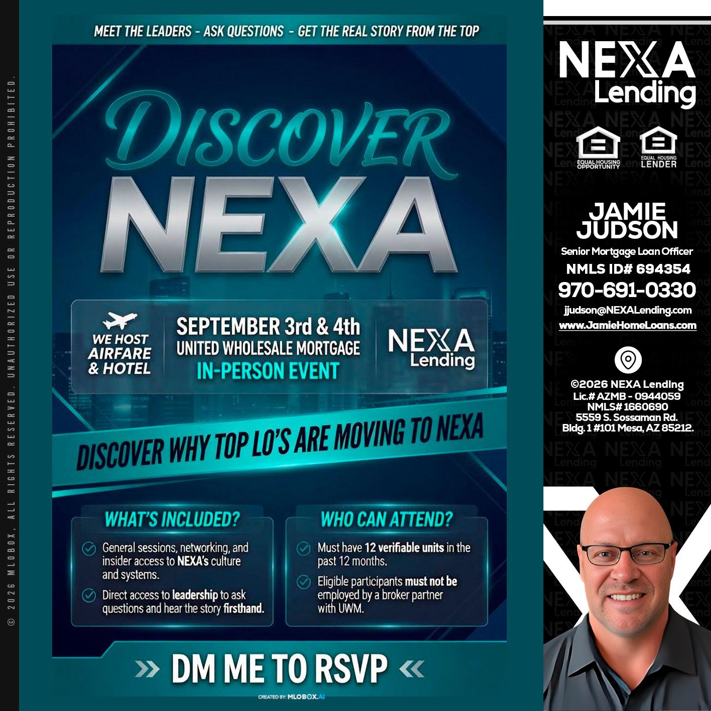 DISCOVER NEXA - Jamie Judson -Senior Mortgage Loan Officer