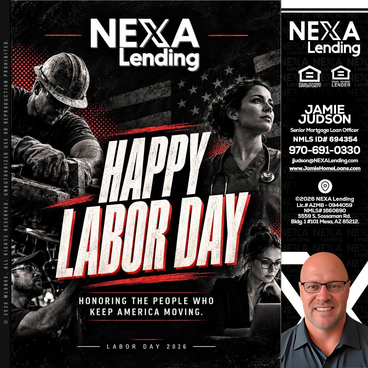 LABOR DAY - Jamie Judson -Senior Mortgage Loan Officer