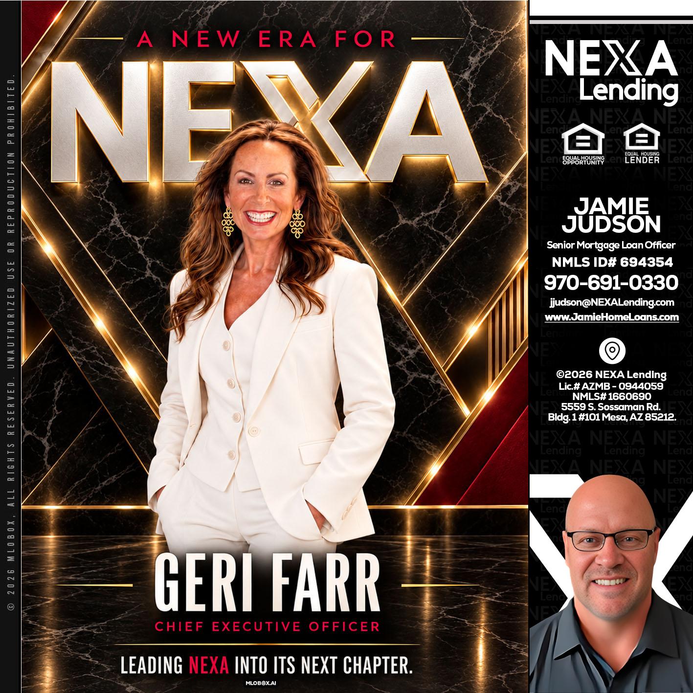 GERI FARR - Jamie Judson -Senior Mortgage Loan Officer
