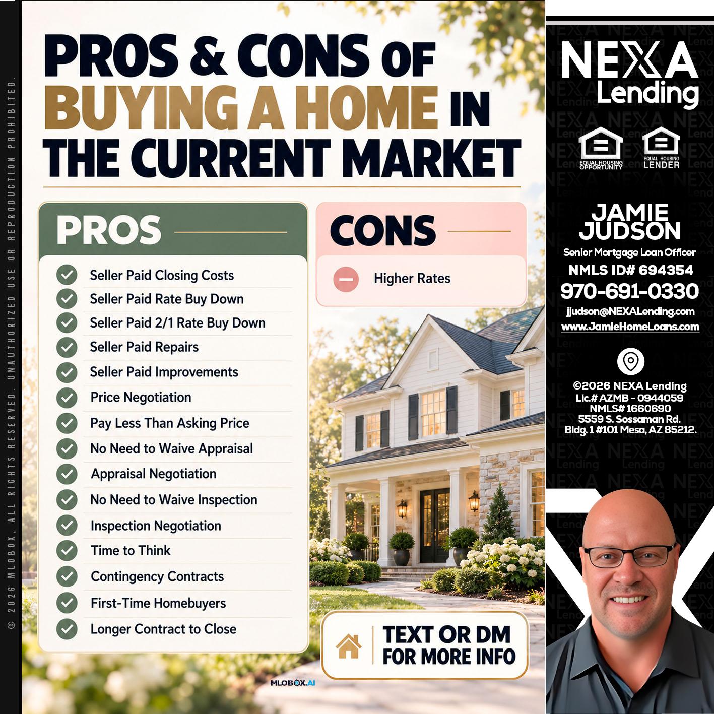 pros and cons - Jamie Judson -Senior Mortgage Loan Officer