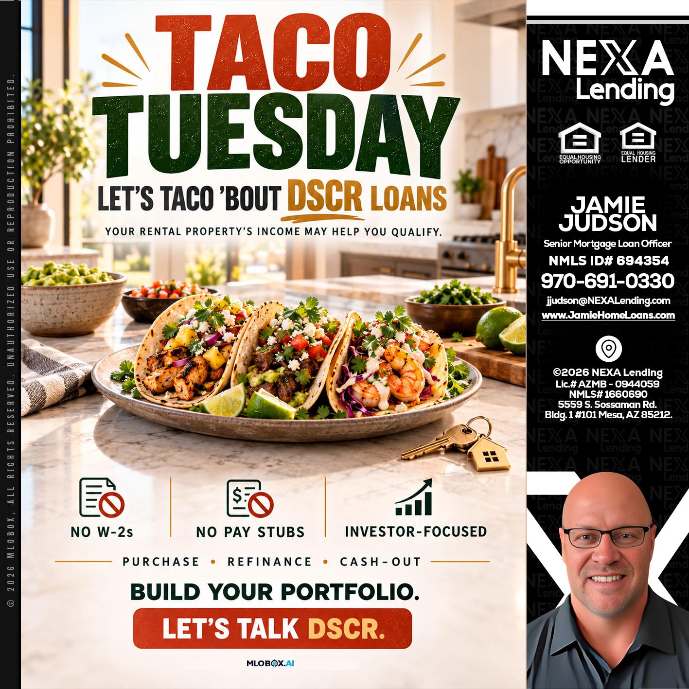 TACO TUESDAY - Jamie Judson -Senior Mortgage Loan Officer